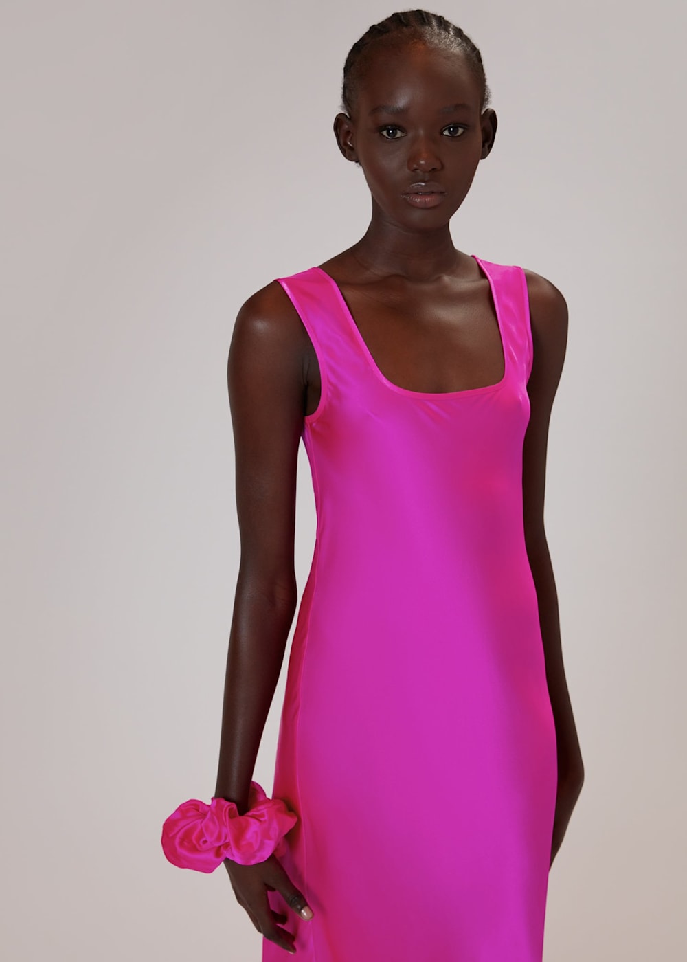 Pink slip dress shop