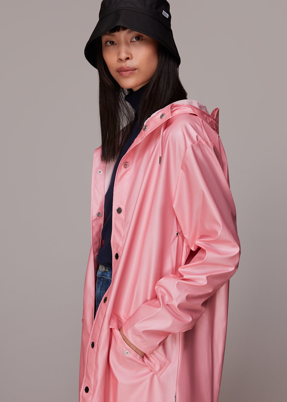Pink Rains Unisex Long Jacket | WHISTLES | Whistles US | Pink Rains Unisex Long Jacket | WHISTLES | Whistles US |