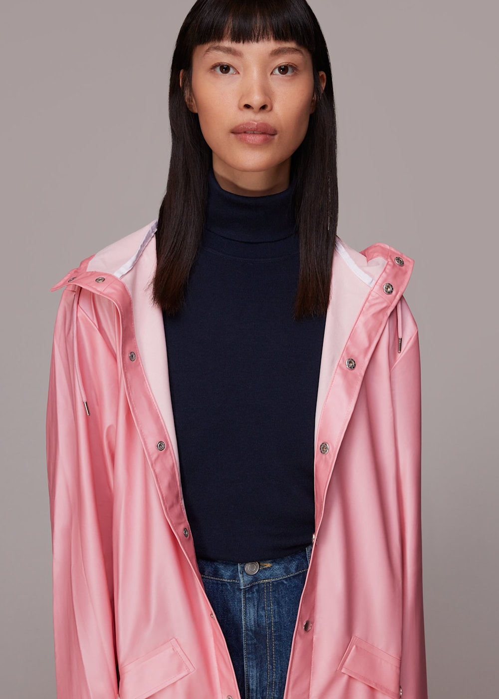Pink Rains Unisex Long Jacket | WHISTLES | Whistles US | Pink Rains Unisex Long Jacket | WHISTLES | Whistles US |
