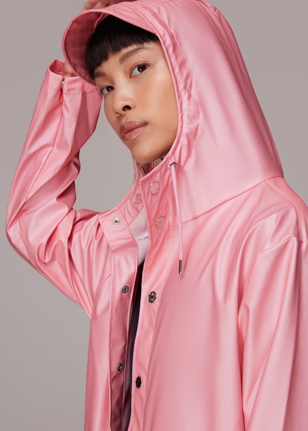 Pink Rains Unisex Long Jacket | WHISTLES | Whistles US | Pink Rains Unisex Long Jacket | WHISTLES | Whistles US |