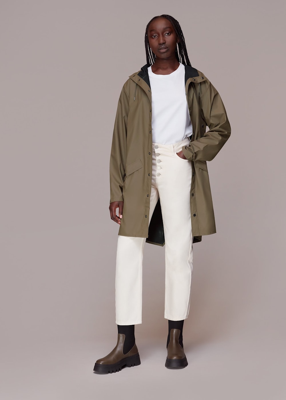 Rains unisex long jacket 2025