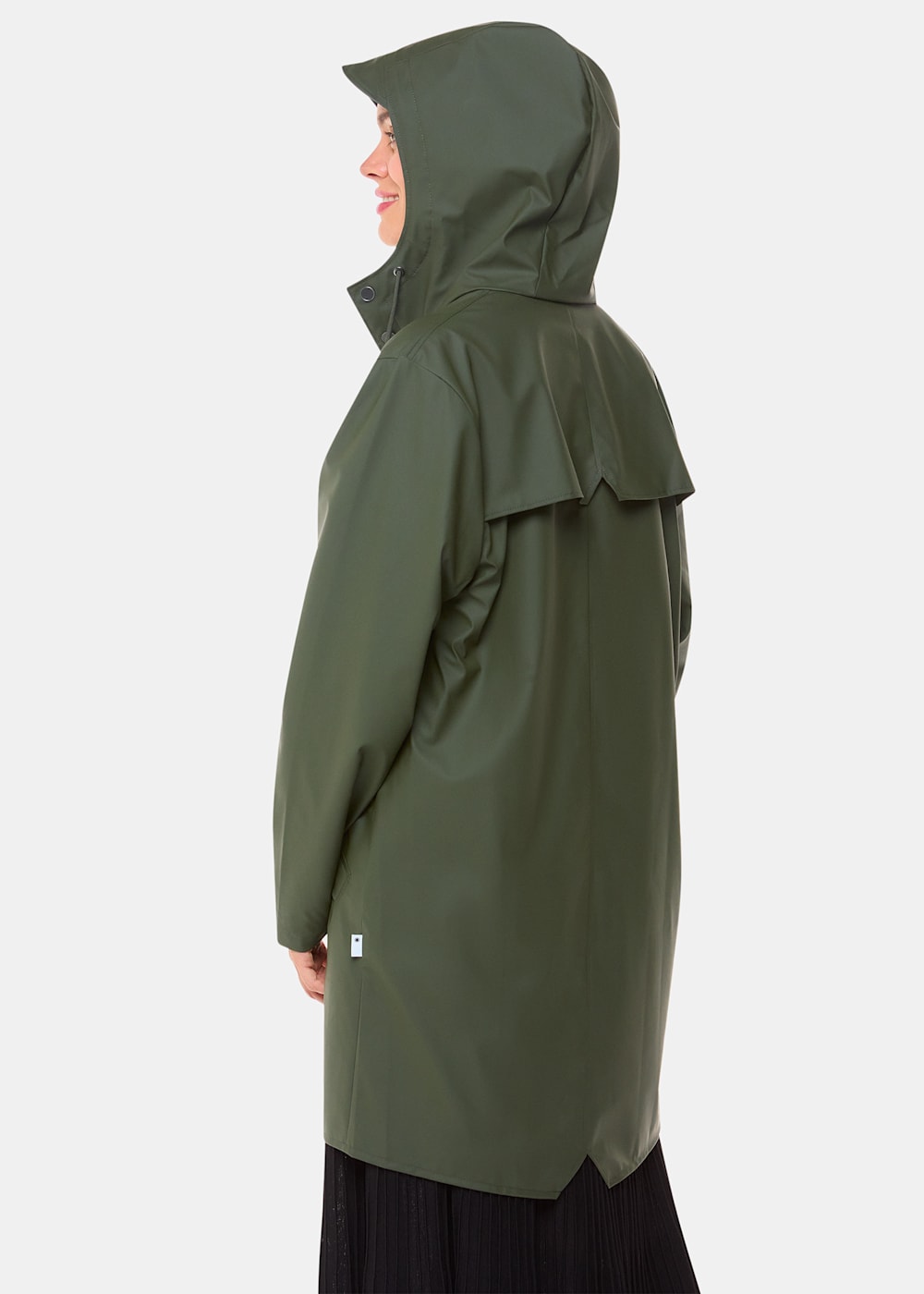 Dark Green Rains Long Jacket WHISTLES Whistles UK