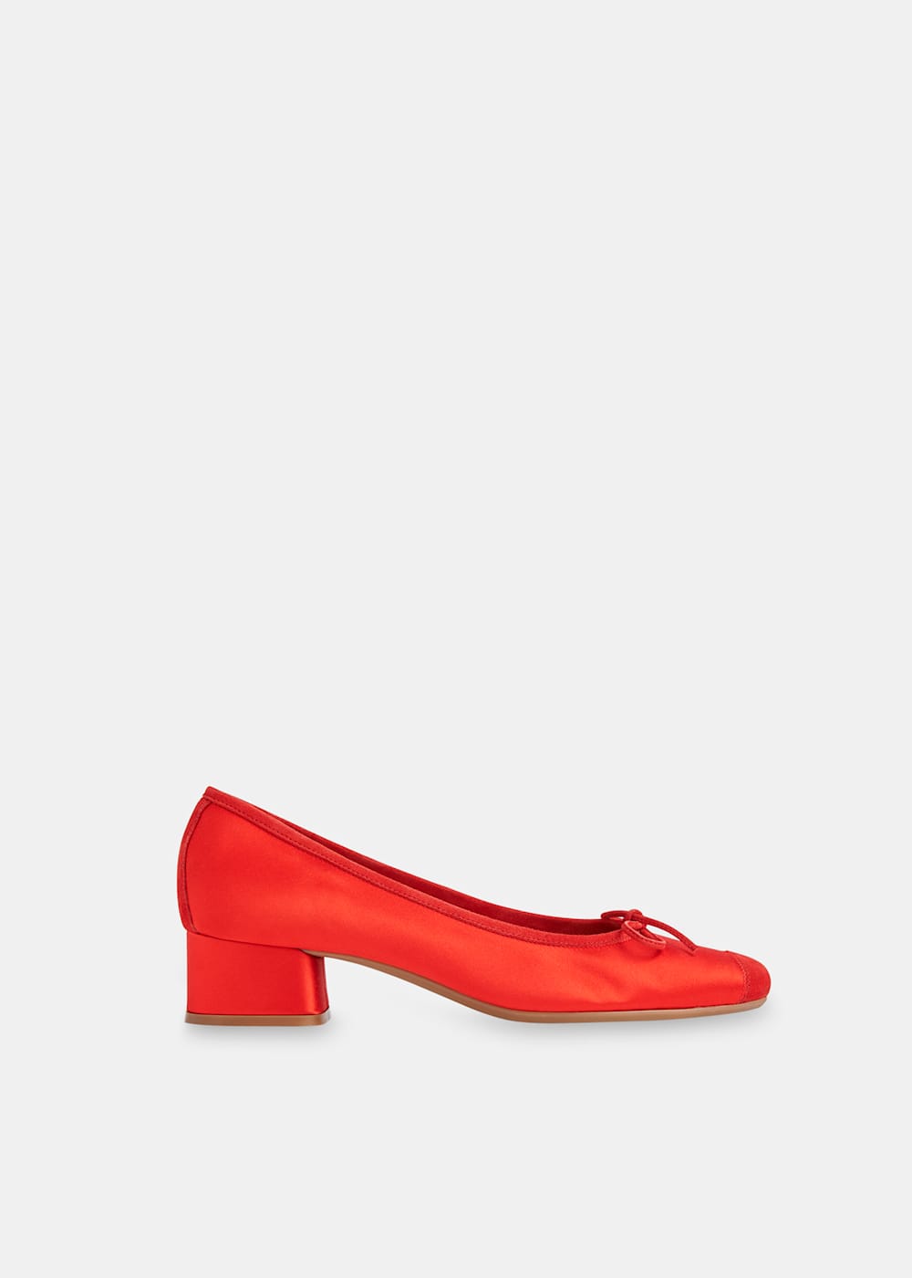 Red slip on heels best sale