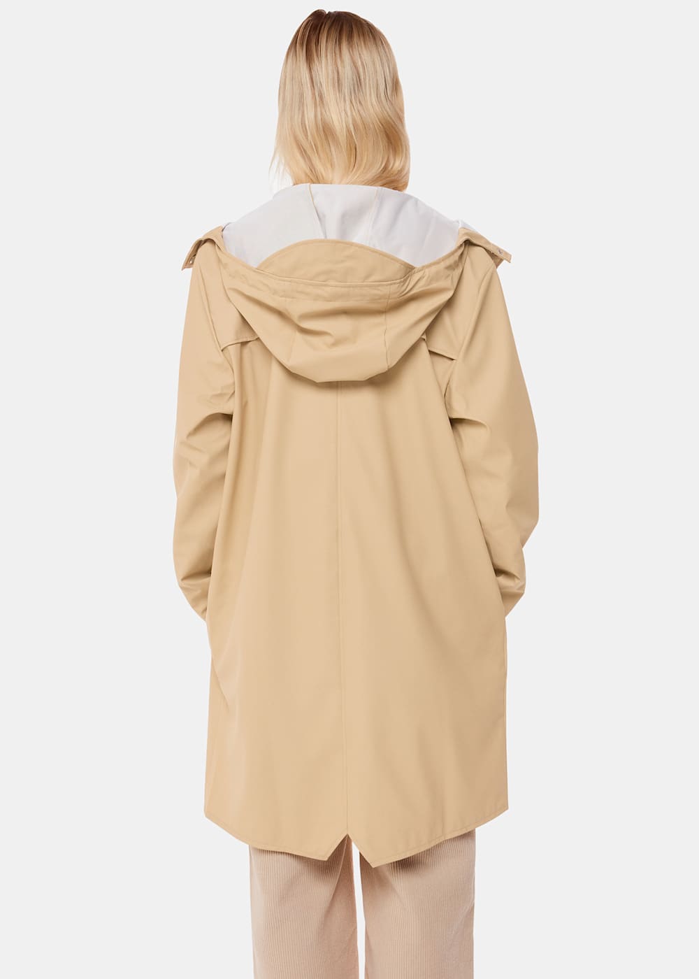 Camel raincoat top