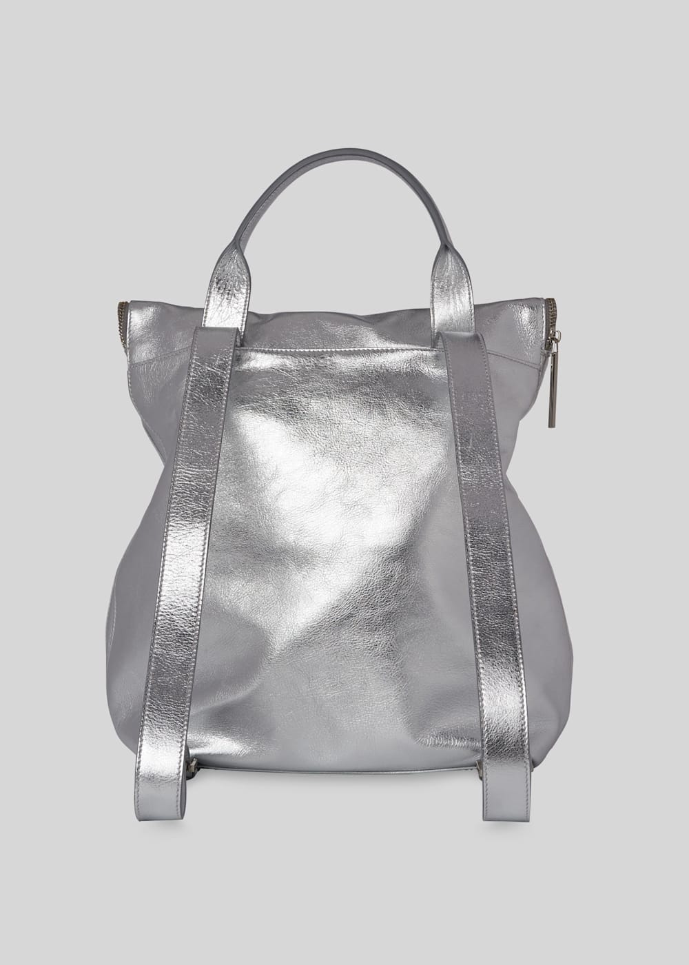 Silver Metallic Verity Backpack WHISTLES Whistles UK