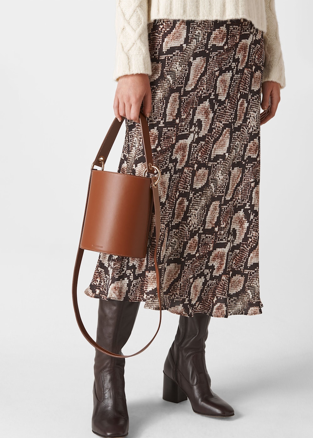 Brown Matilda Bucket Bag WHISTLES