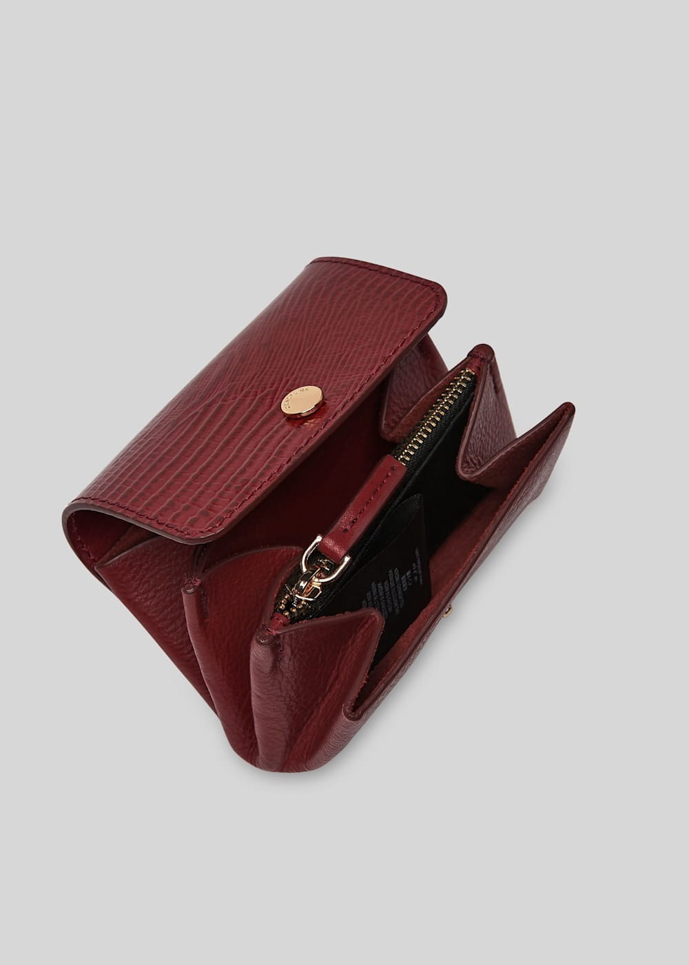 Burgundy Emmy Lizard Coin Purse
