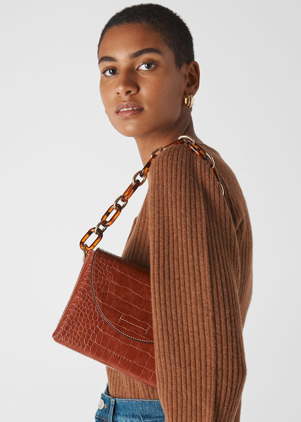 Whistles croc bag discount