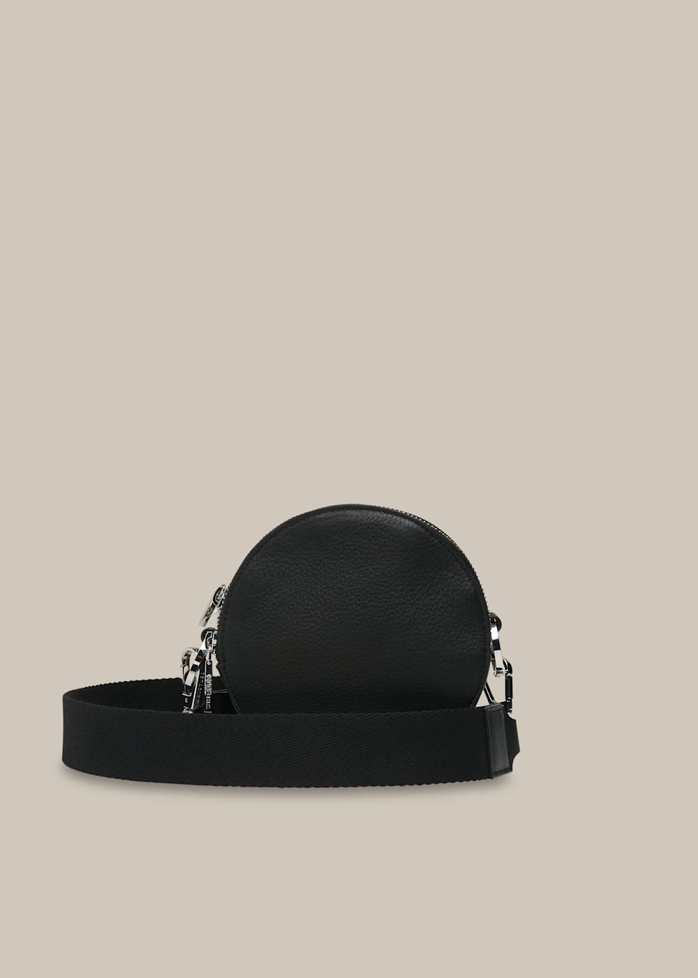 Round leather crossbody bag 2025