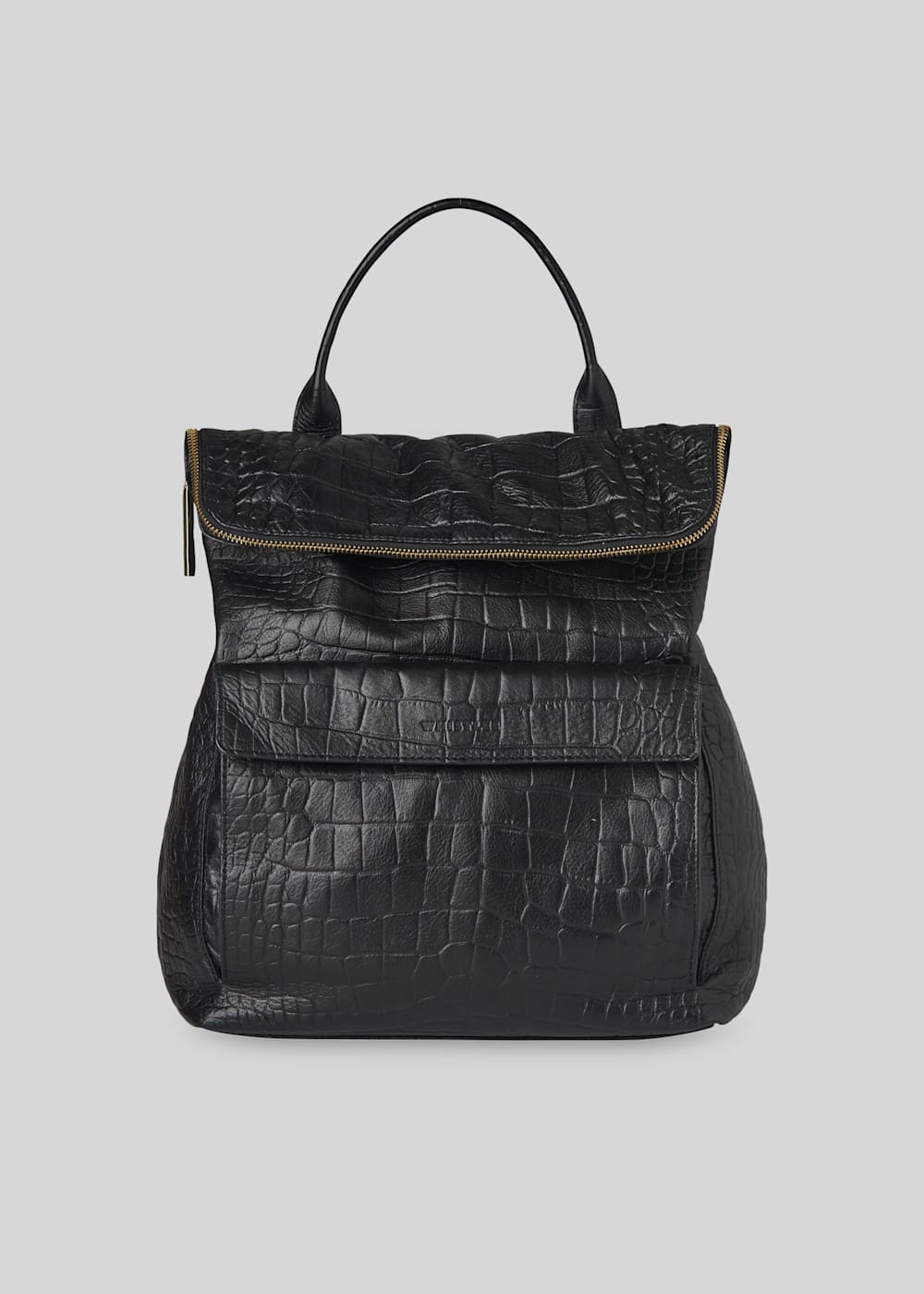 Black Croc Verity Backpack WHISTLES Whistles UK