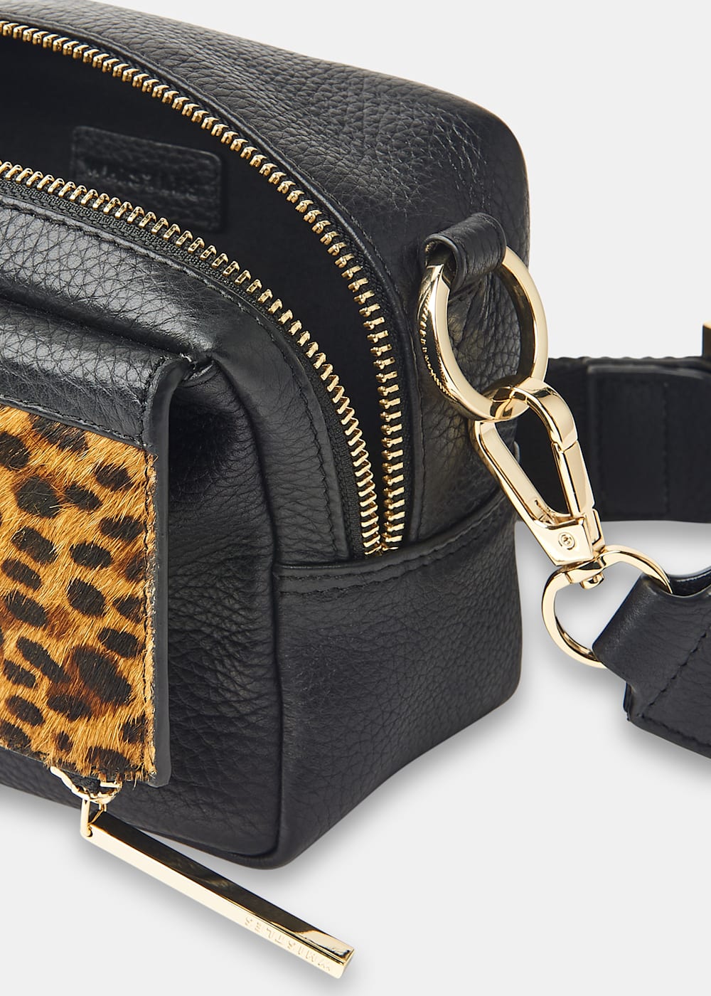 Bibi Leopard Print Leather Crossbody Bag Whistles Whistles UK