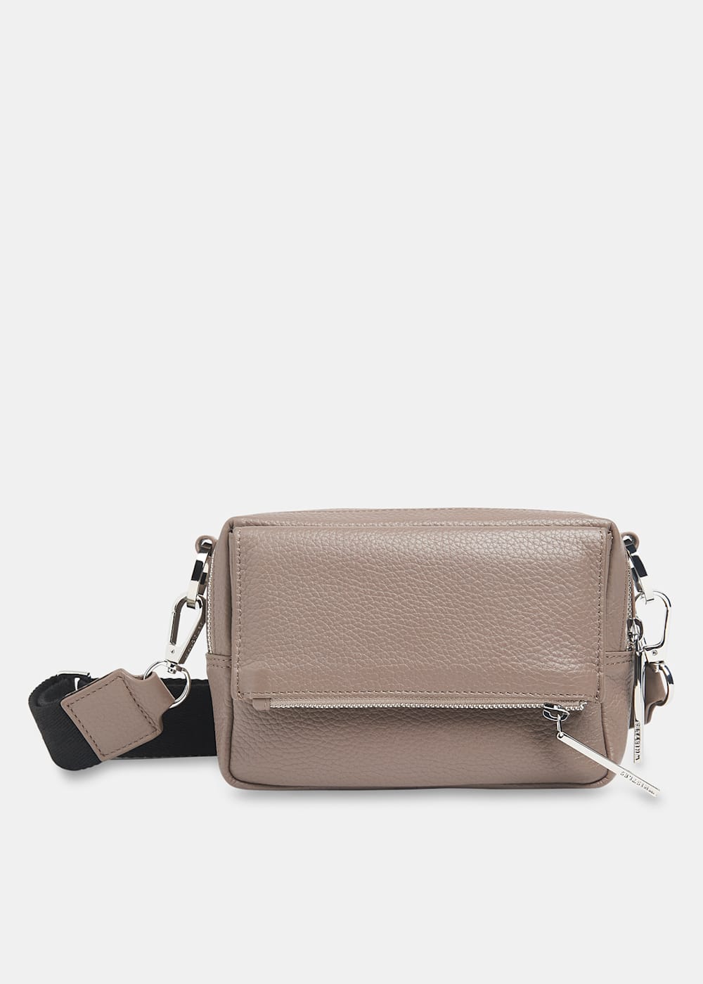 Grey leather crossbody online