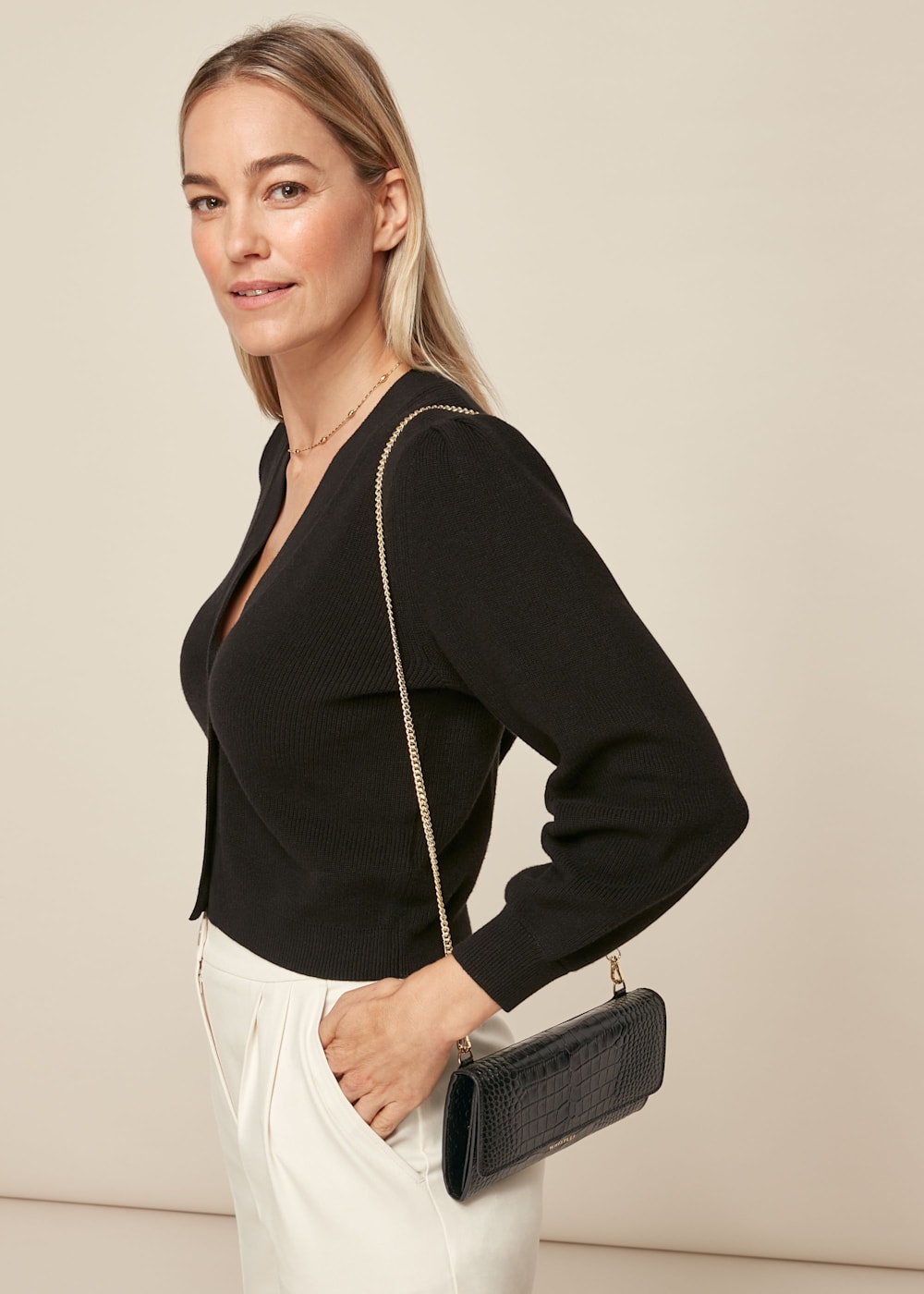 Chain black purse online