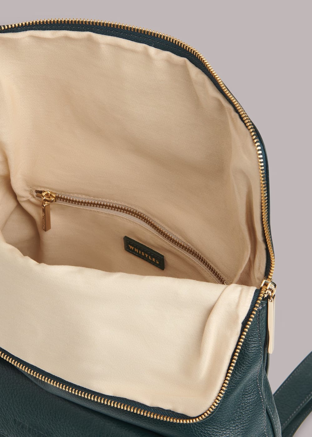 Dark Green Verity Backpack WHISTLES Whistles UK
