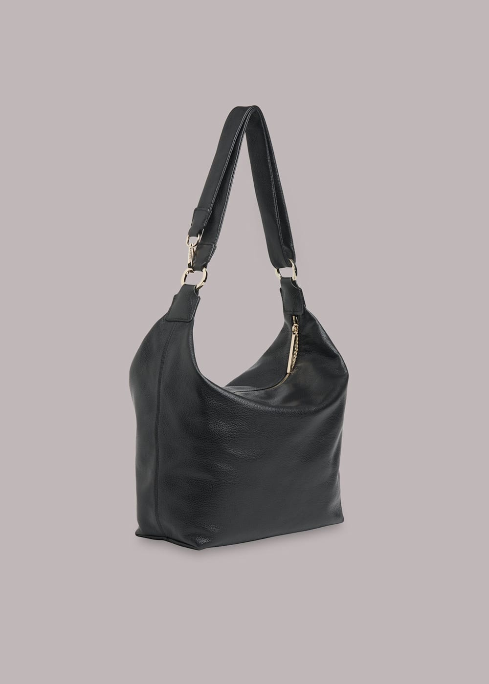 Black Sebbe Slouchy Hobo Bag WHISTLES Whistles UK
