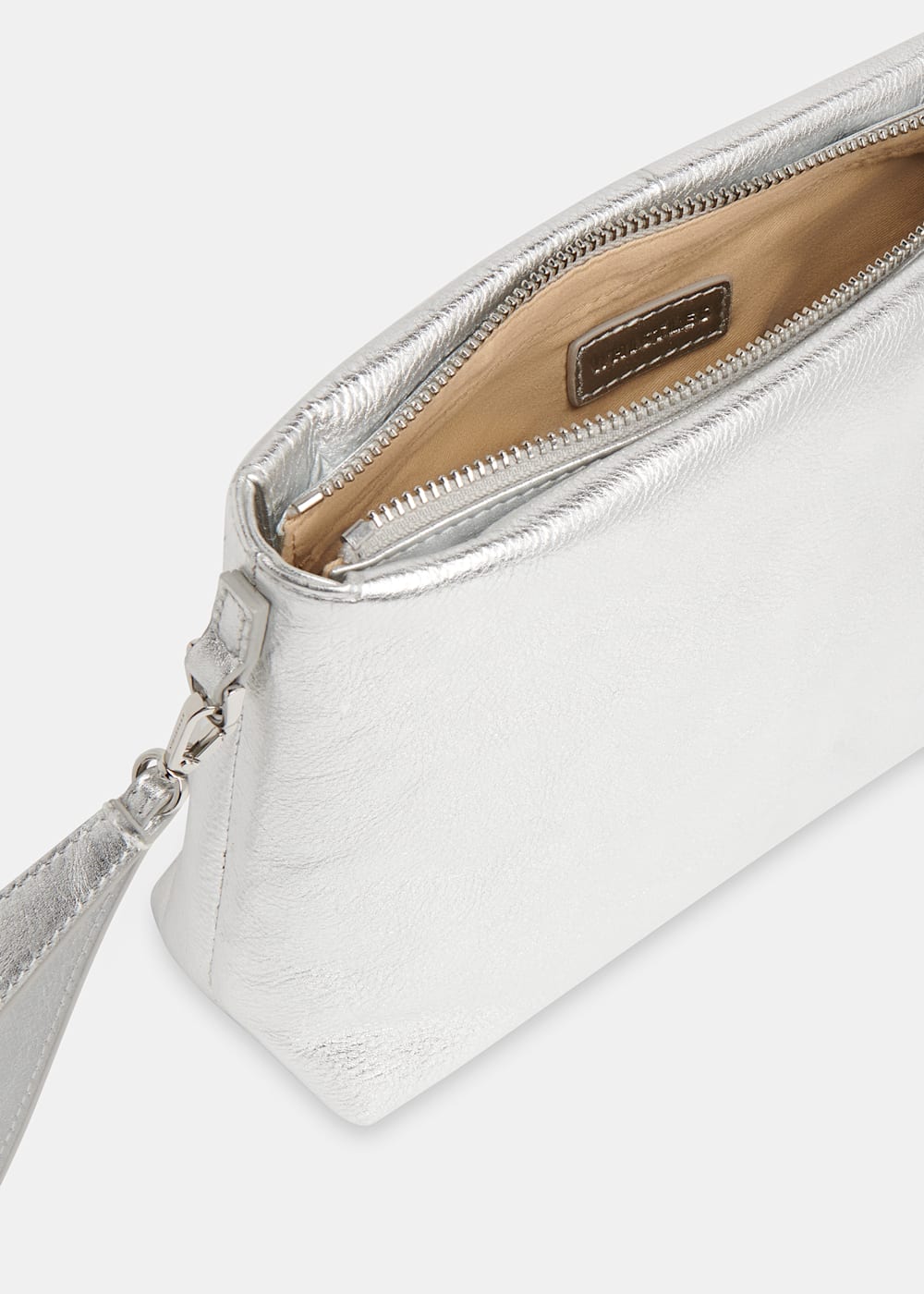Zip top clutch bag hot sale