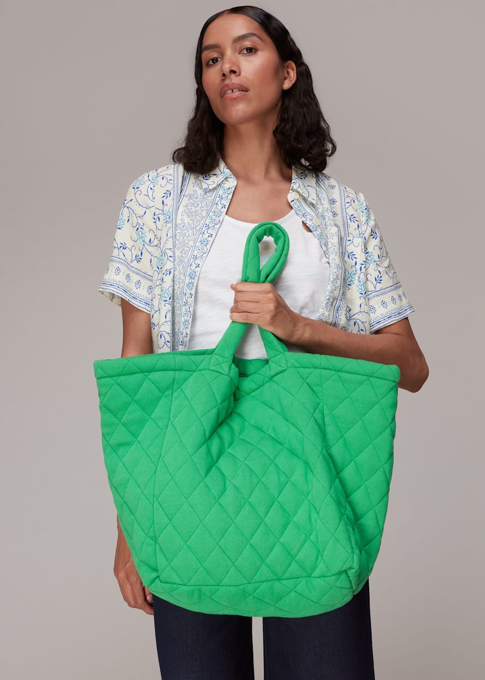 Quilted tote online