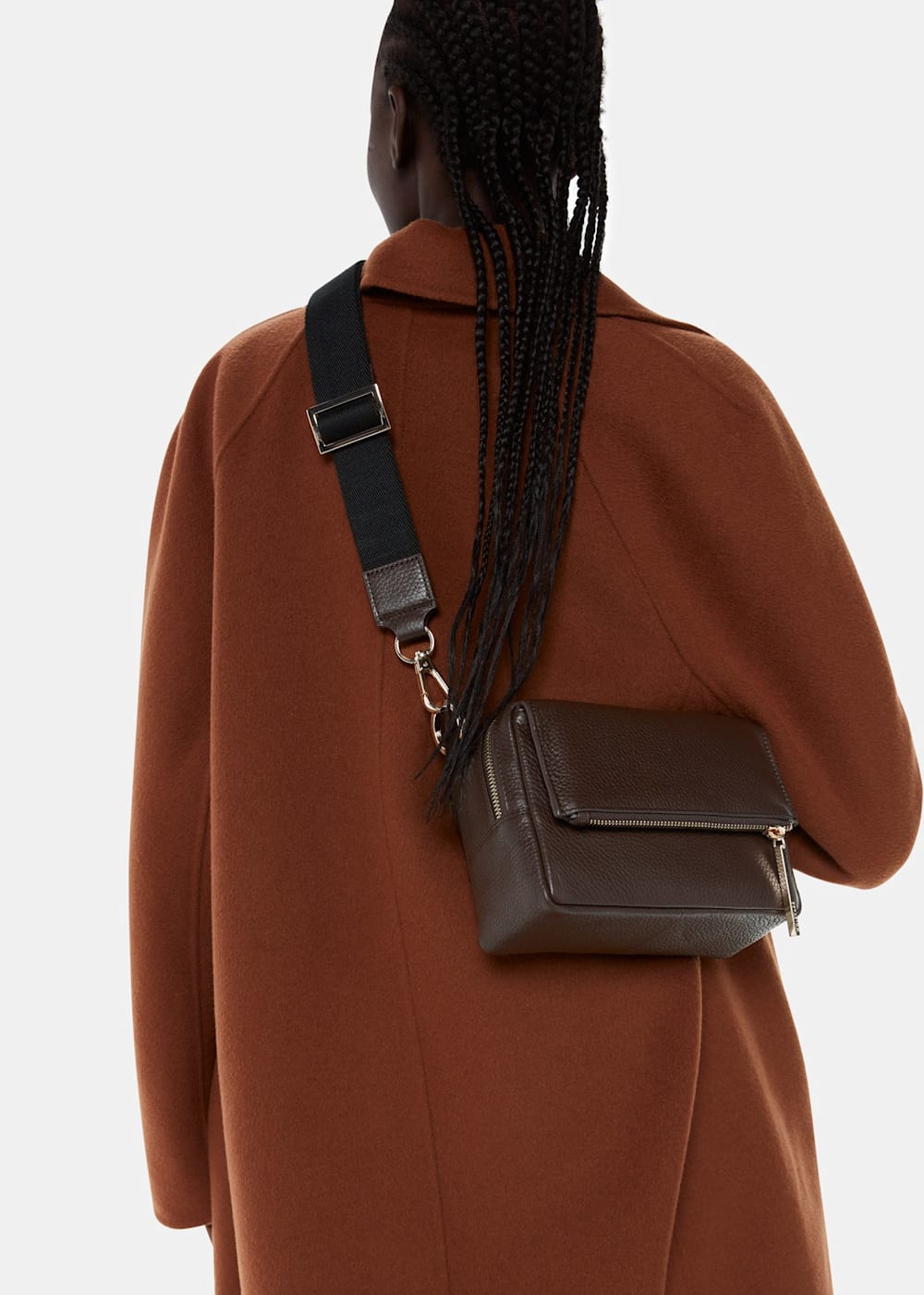 Chocolate Bibi Crossbody Bag WHISTLES Whistles ROW