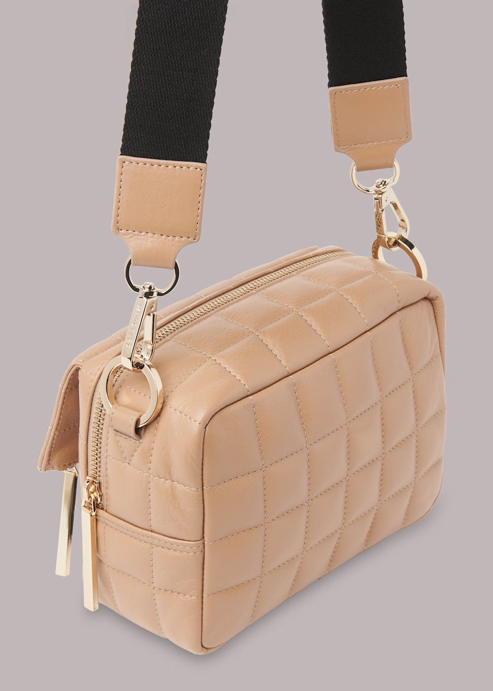 Beige quilted bag best sale