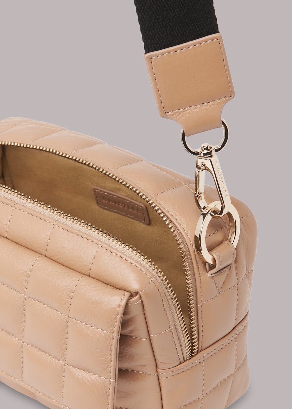 Beige Quilted Bibi Crossbody Bag WHISTLES Whistles US