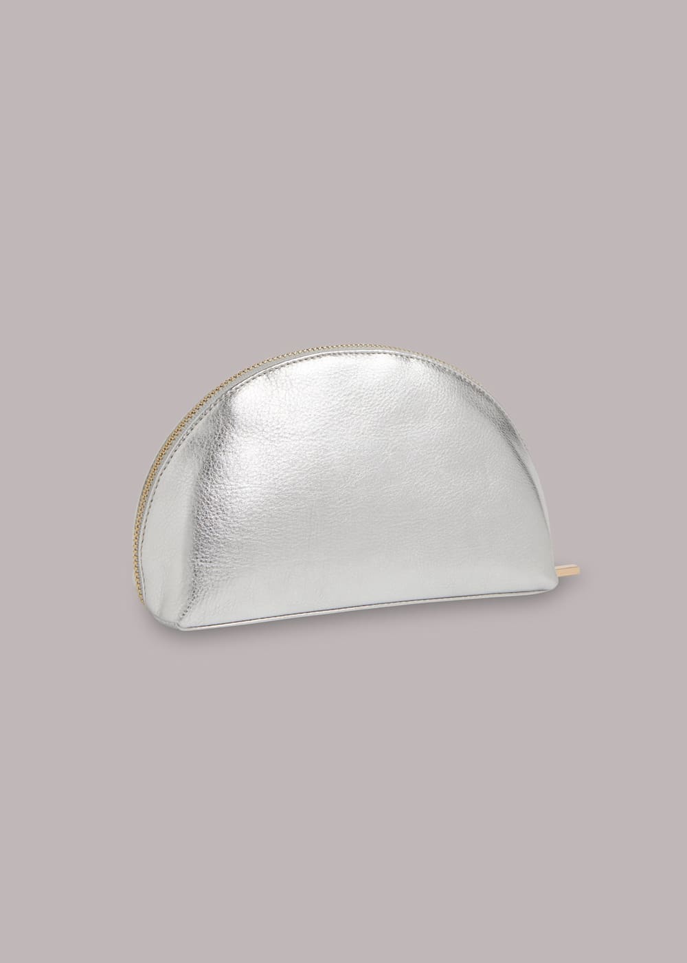 Silver Nina Makeup Bag WHISTLES Whistles US