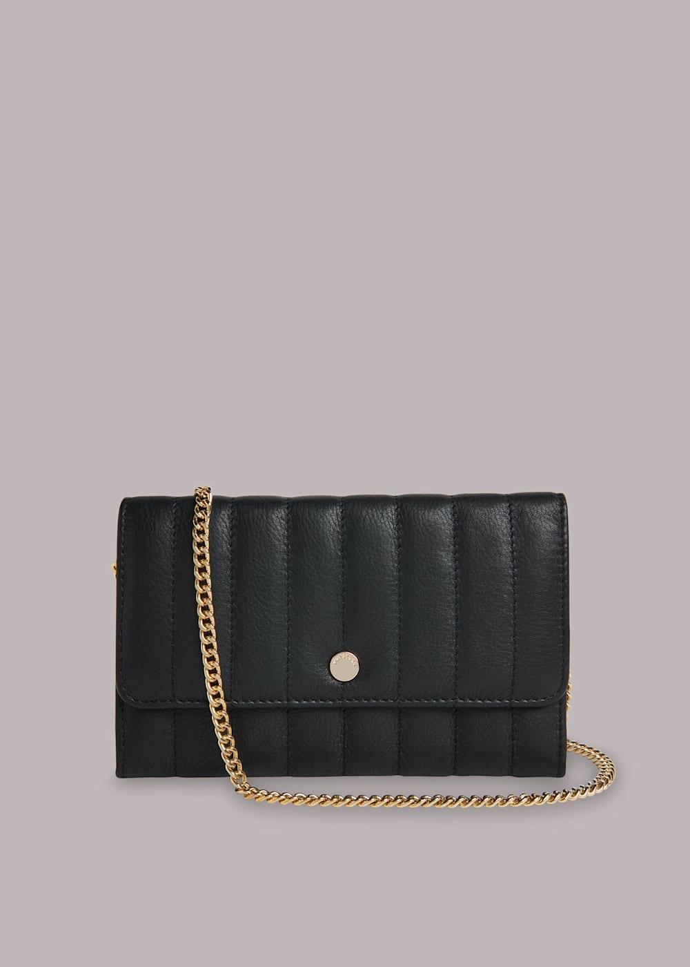 Black and gold chain purse hot sale