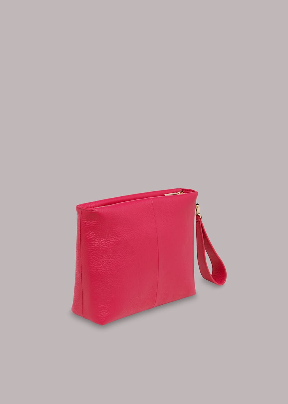 Pink Avah Zip Top Clutch WHISTLES Whistles US