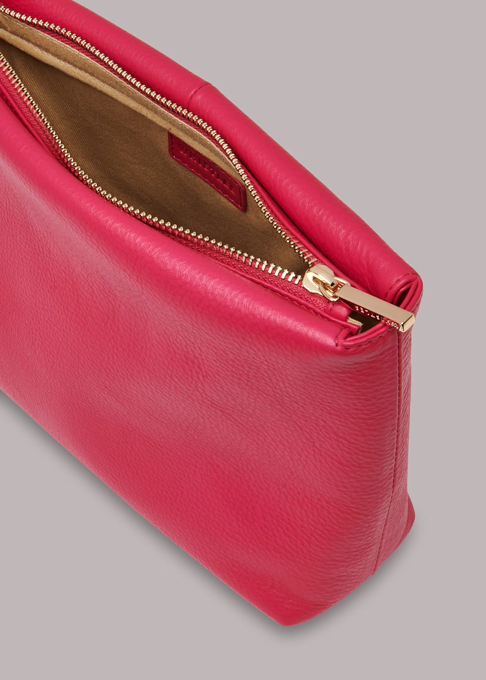 Zip top clutch bag store