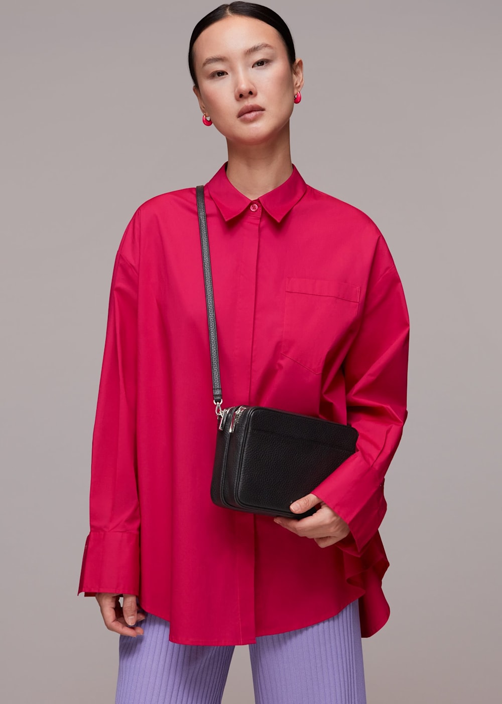 Black Carmen Crossbody Bag WHISTLES Whistles UK