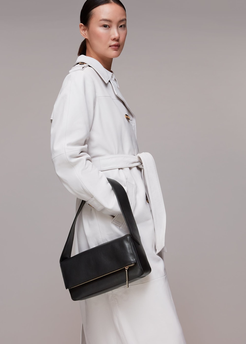 Black Bibi Shoulder Bag WHISTLES Whistles UK