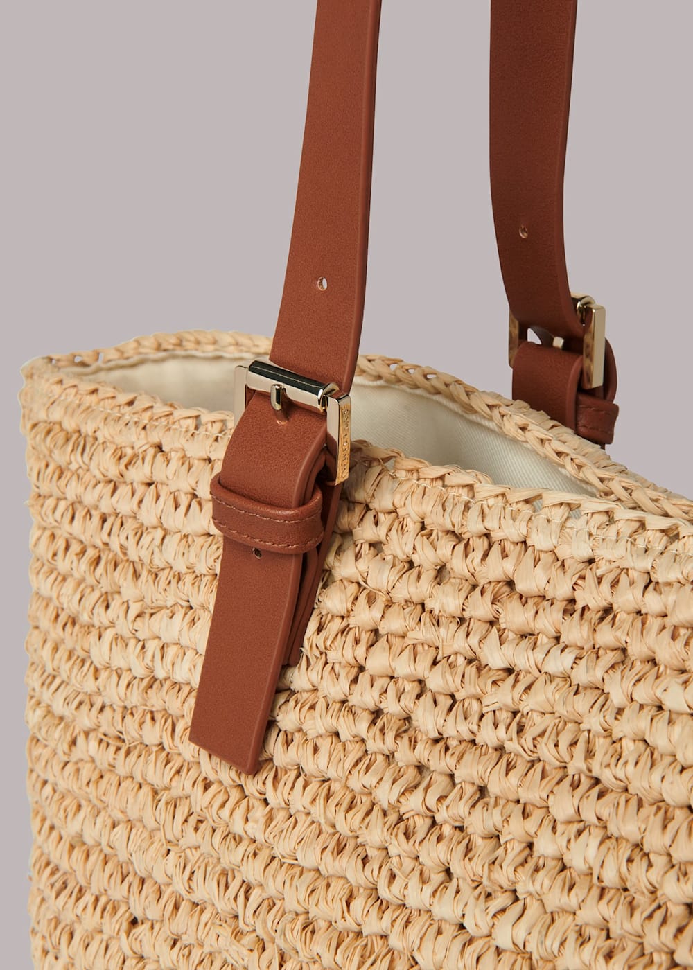 Straw tote with leather handles new arrivals