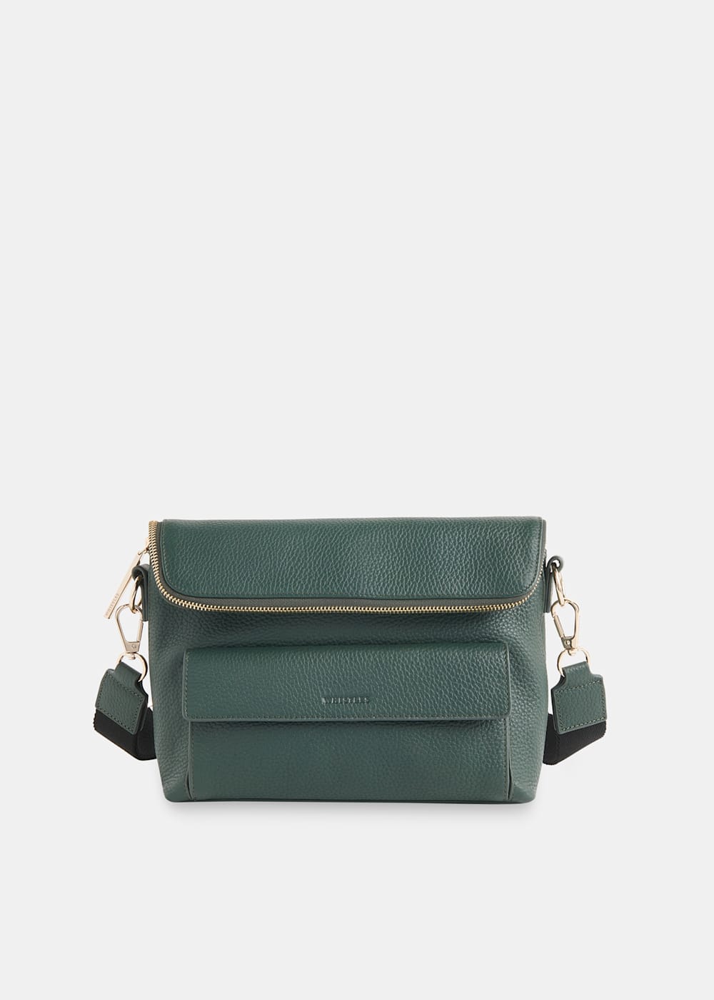 Dark green leather crossbody bag store