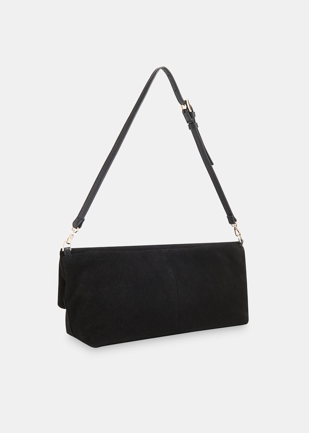 Black Sofia Foldover Baguette Bag WHISTLES Whistles UK