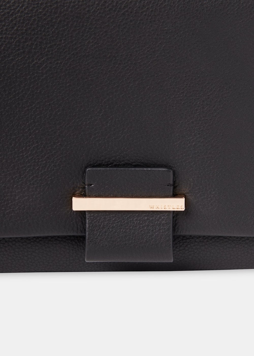 Whistles black clutch hot sale