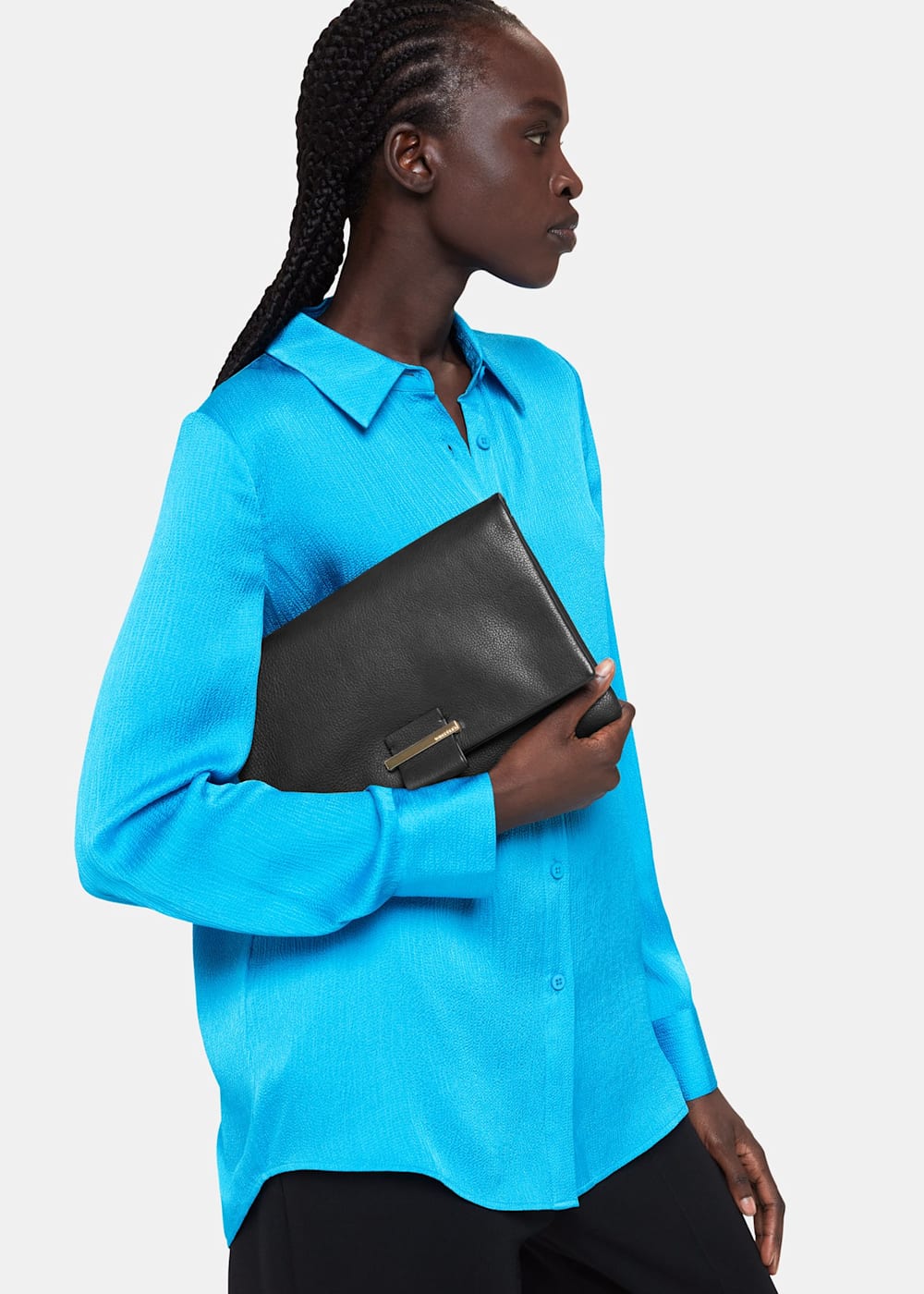Black Alicia Clutch WHISTLES Whistles ROW