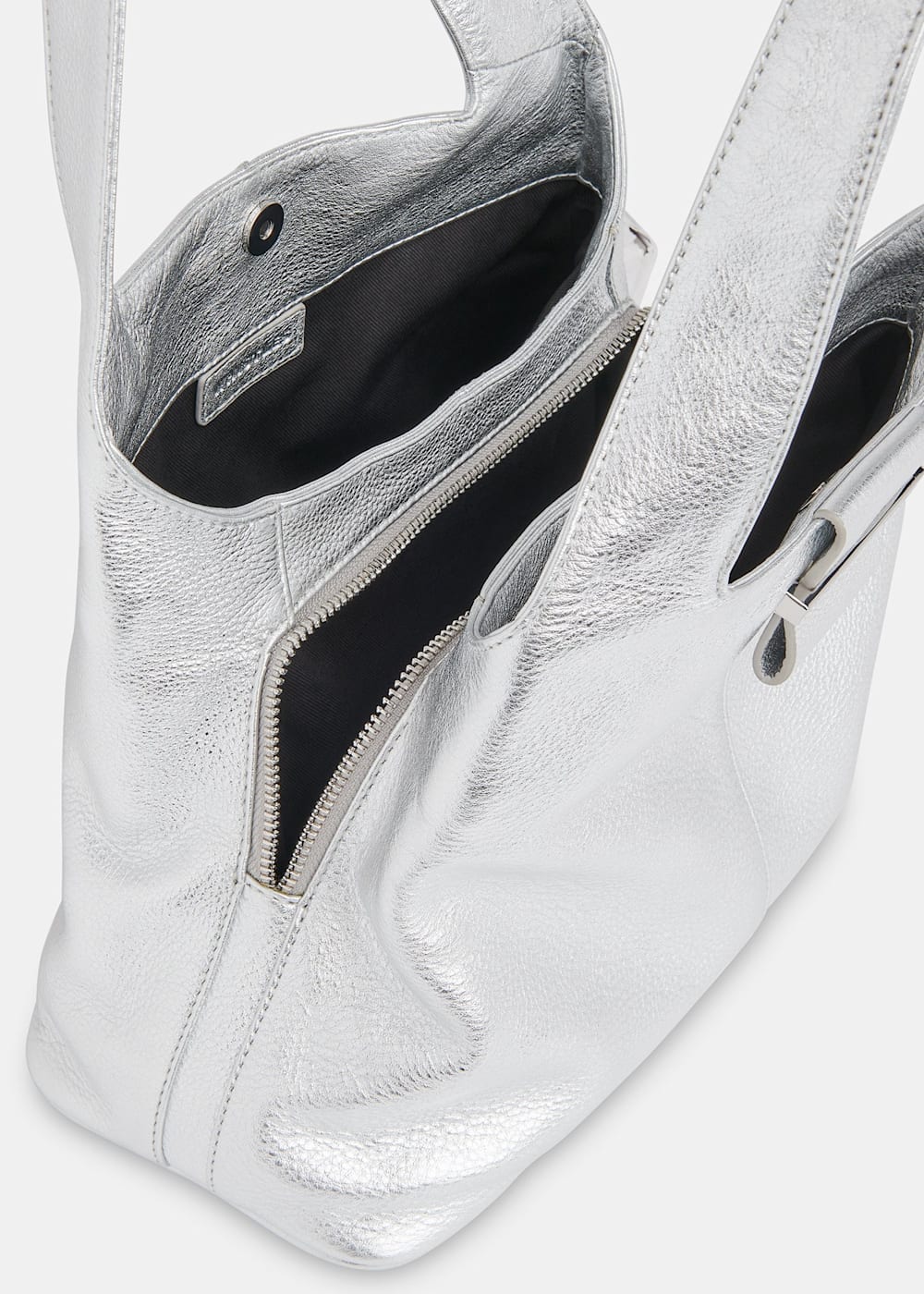 Silver Mini Dia Tote Bag WHISTLES Whistles UK
