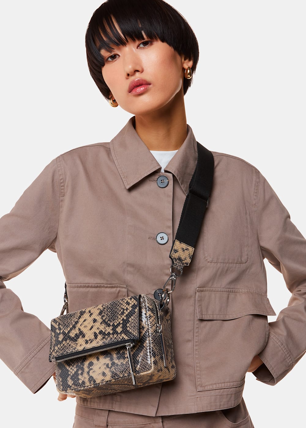 Snake crossbody best sale