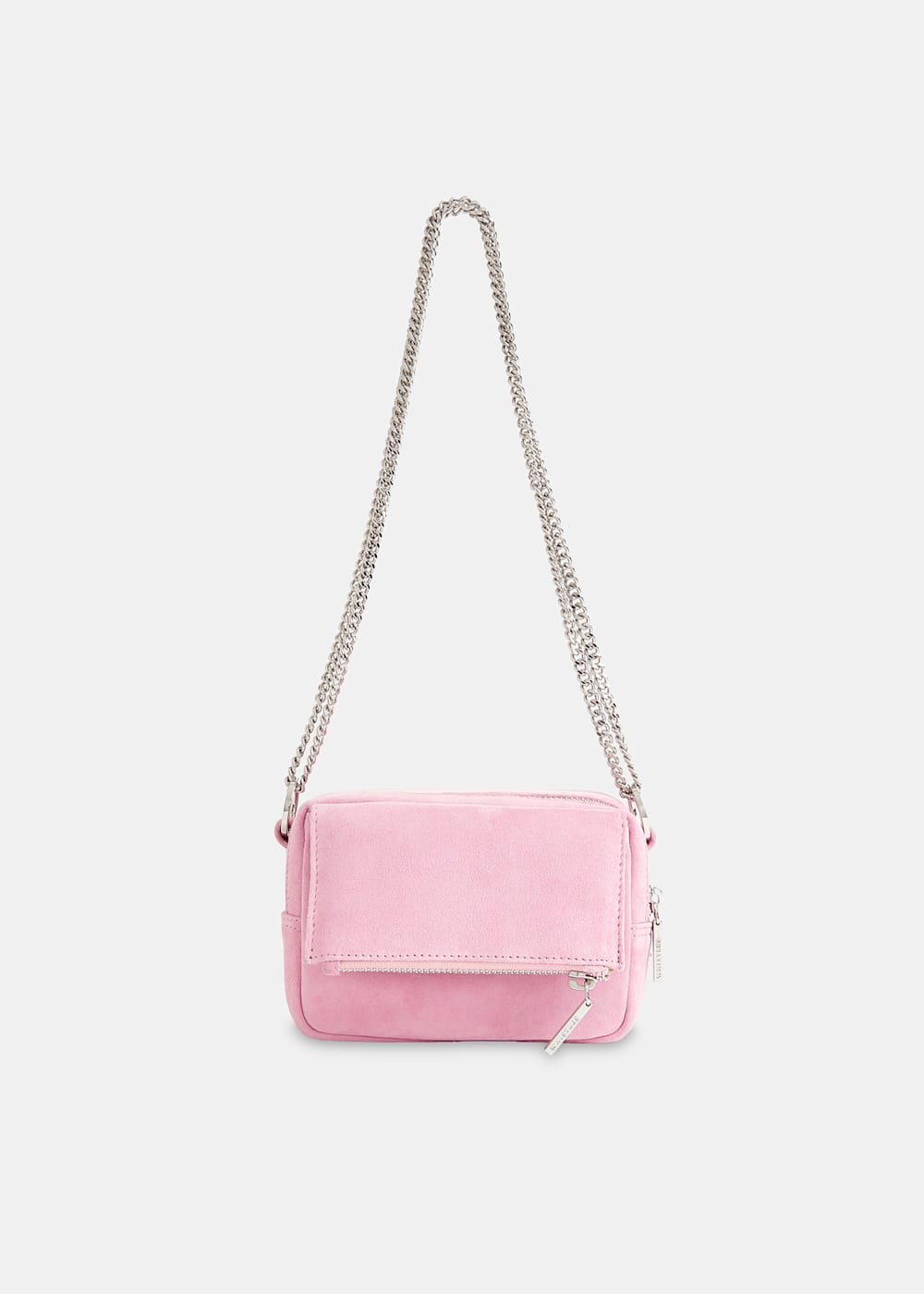 Pale Pink Bibi Suede Mini Bag WHISTLES Whistles ROW