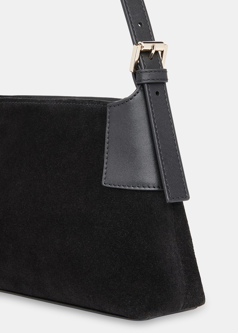 Small black suede clutch bag shop