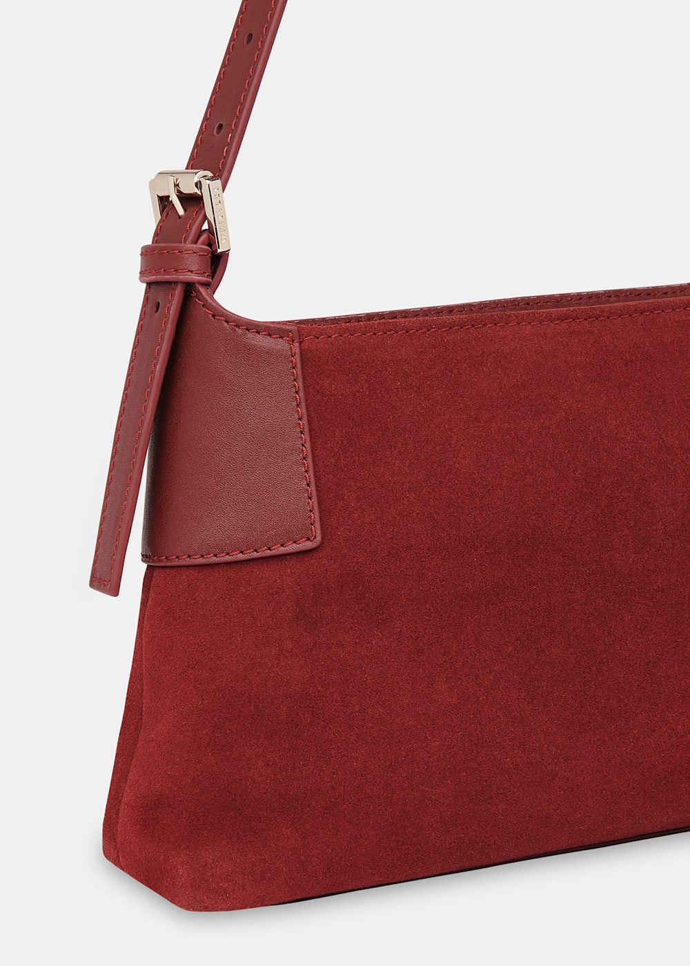 Dark Red Paloma Small Suede Bag WHISTLES Whistles UK