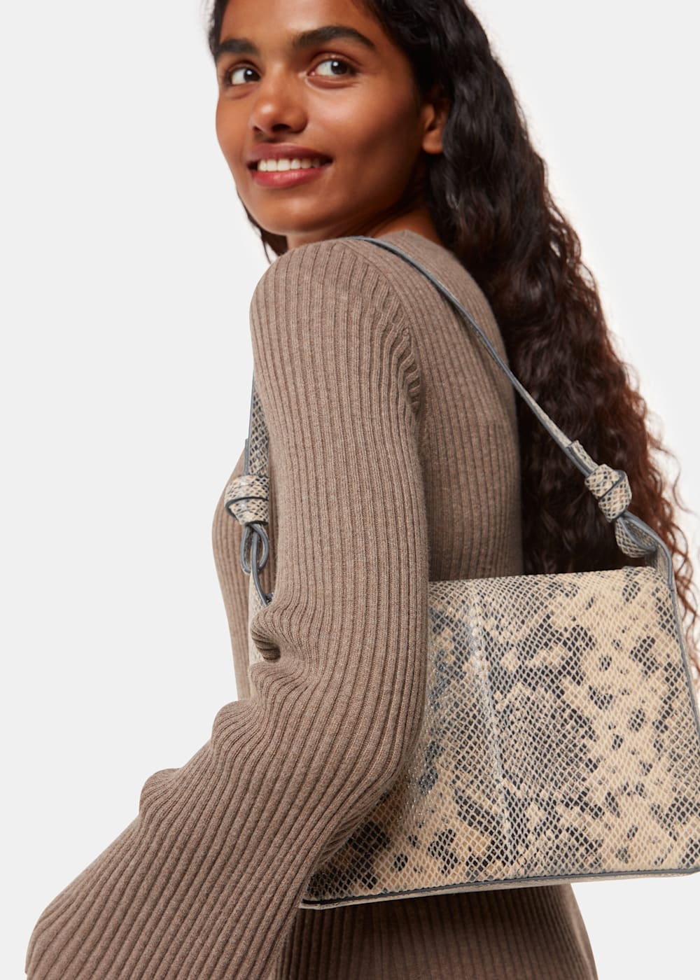 Snake print sling bag cheap