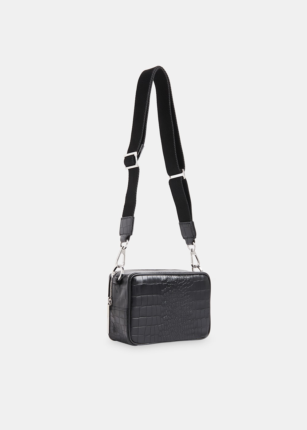 Black Bibi Croc Crossbody Bag WHISTLES Whistles UK