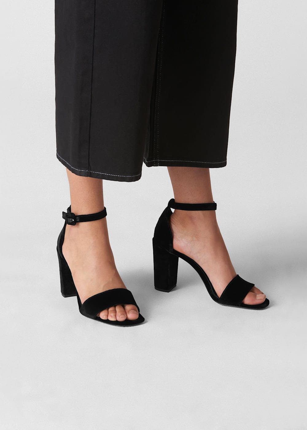Cheap black block heels shop