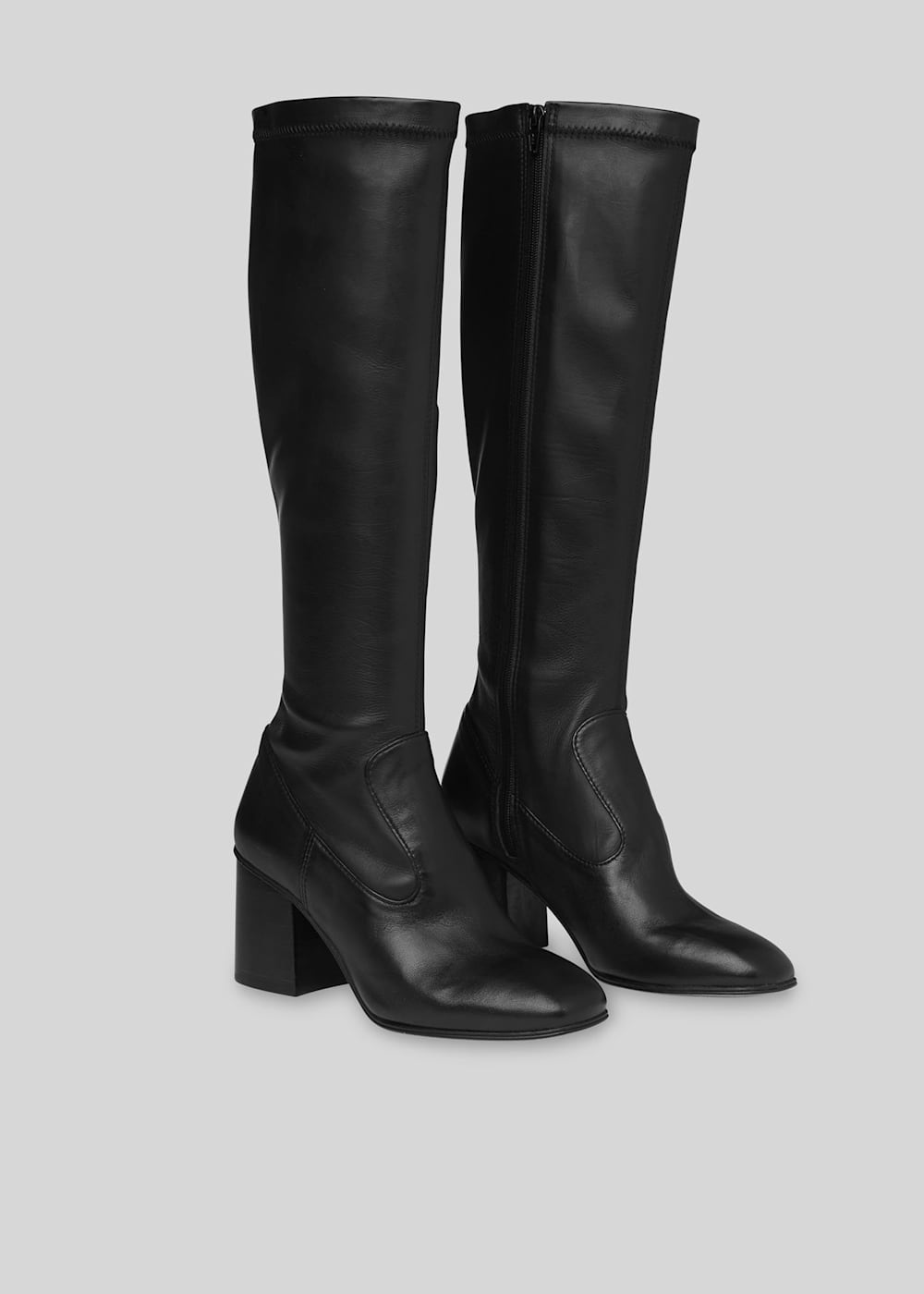 Black Vittoria Knee High Sock Boot WHISTLES Whistles UK