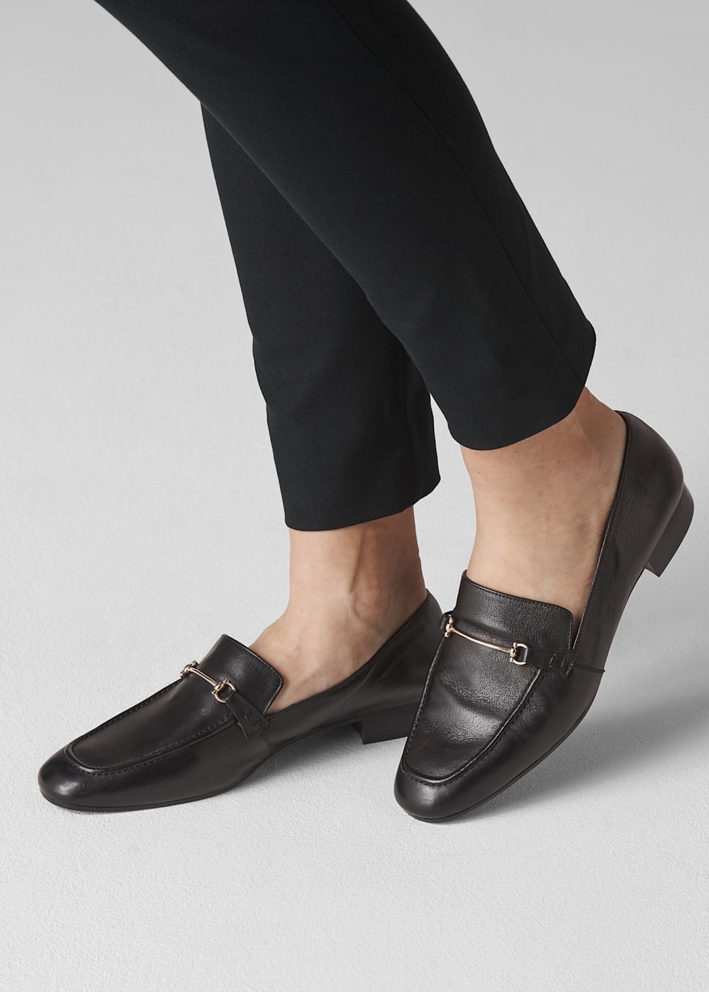 Black Chancery Loafer WHISTLES Whistles ROW