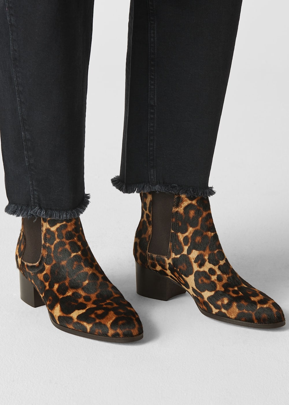 Oasis leopard print boots shop