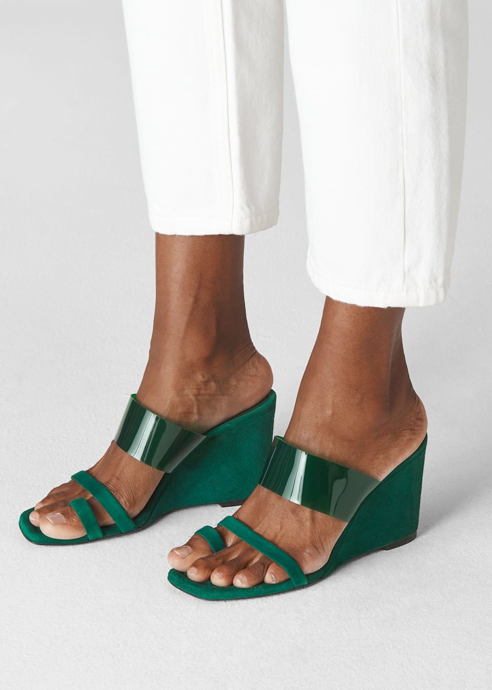 Green Thayer Perspex Wedge
