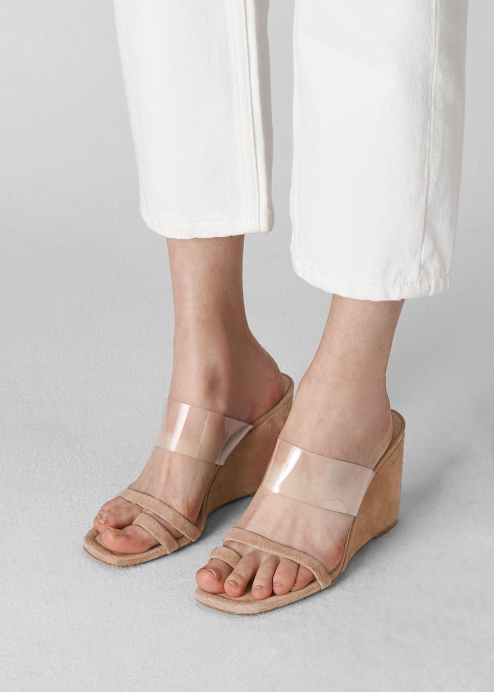 Perspex wedges sandals online