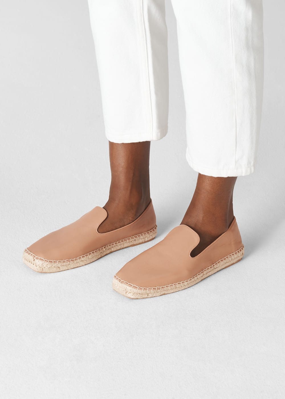 Taupe Cannon Square Toe Espadrille WHISTLES Whistles US