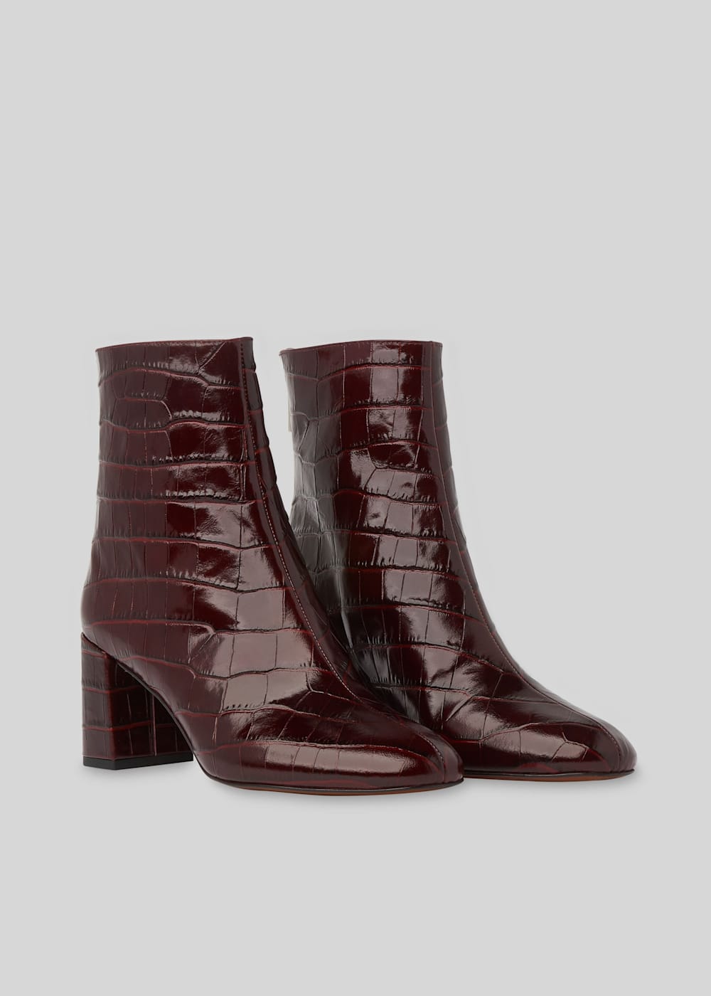 Burgundy Bartley Back Zip Boot